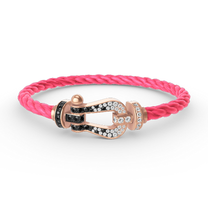 {
  "Glow Muse": "Glow Muse",
  "FORCE LARGE HORSESHOE BLACK WHITE DIAMOND BRACELET ROSE GOLD": "BRACELET FORCE GRAND MODÈLE FER À CHEVAL DIAMANTS NOIRS ET BLANCS OR ROSE"
}