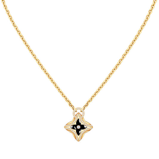 [Glow Muse]COLLIER ÉTOILE PENDENTIF OR ROSE DIAMANT