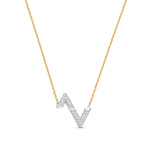 [Glow Muse]COLLIER PENDENTIF DIAMANT VOLT ARGENT