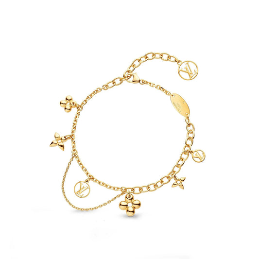[Glow Muse]BRACELET BLOOMING PINK GOLD MOP