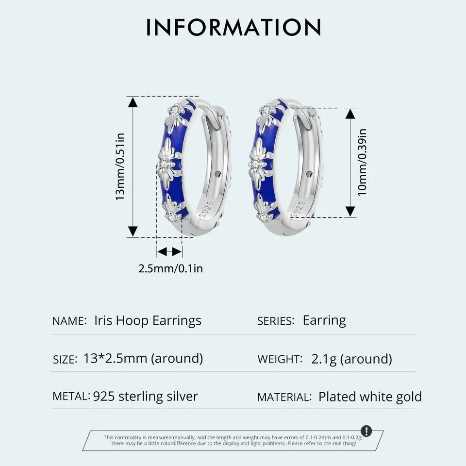 Boucles d'oreilles créoles plaquées or blanc « Amour infini », boucles d'oreilles pour cartilage, légères