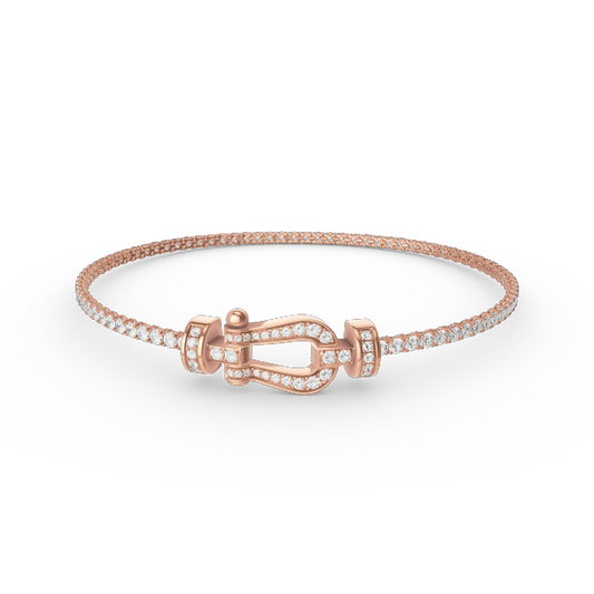 [Glow Muse] BRACELET TENNIS DIAMANT FER À CHEVAL FORCE