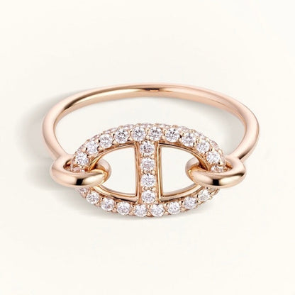 [Glow Muse]BAGUE RONDE PETIT DIAMANT