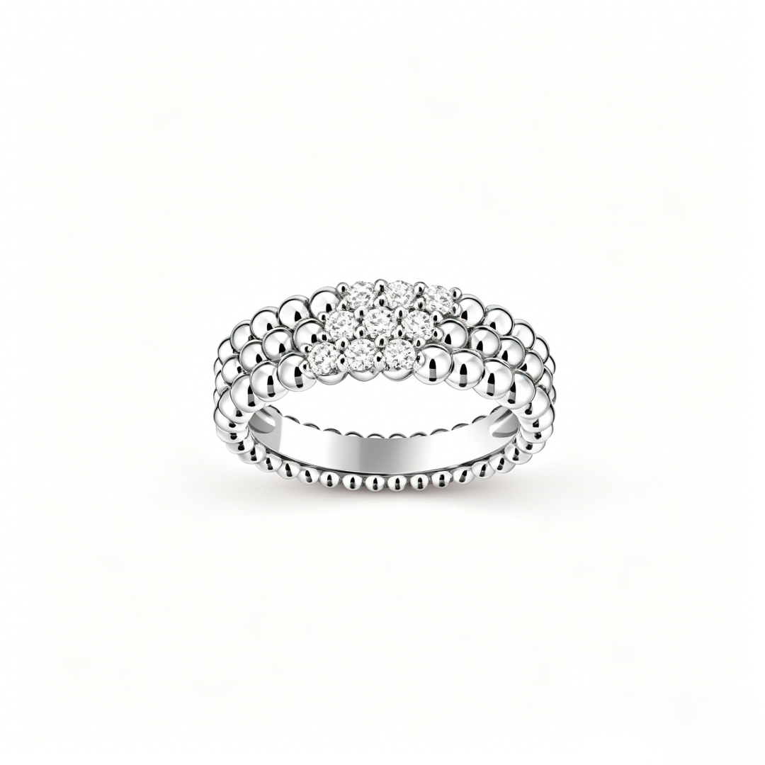 [Glow Muse] BAGUE DIAMANT TROIS RANGS
