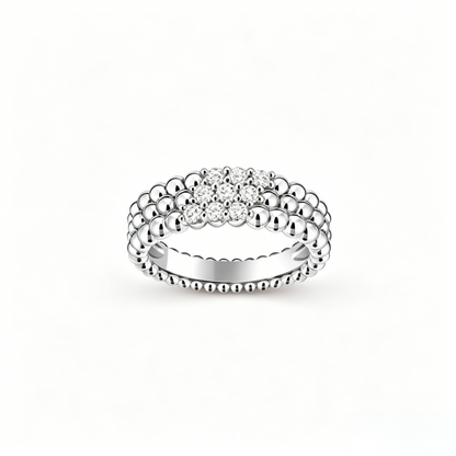 [Glow Muse] BAGUE DIAMANT TROIS RANGS