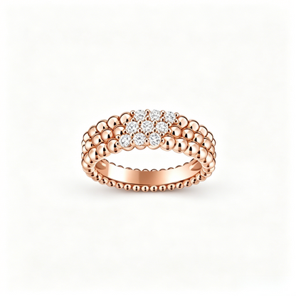 [Glow Muse] BAGUE DIAMANT TROIS RANGS