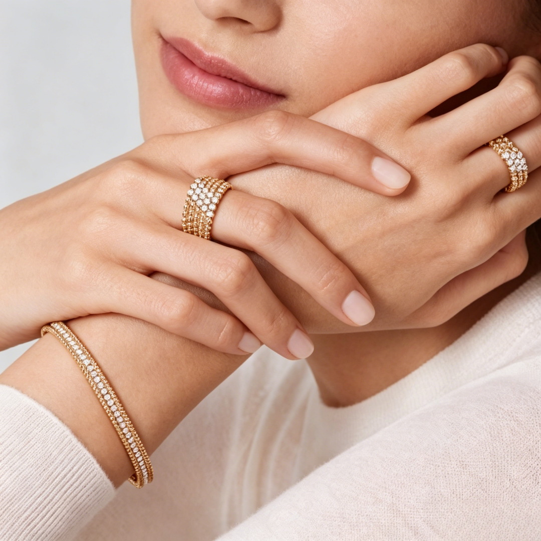 [Glow Muse] BAGUE DIAMANT TROIS RANGS