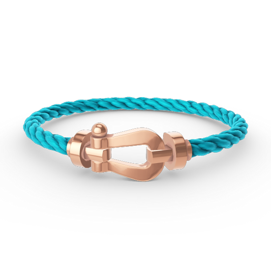 [Glow Muse]BRACELET FORCE LARGE FER À CHEVAL SANS DIAMANT OR ROSE