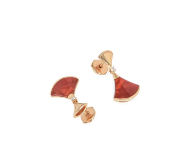 [⭐Glow Muse ]DREAM Carnelian PINK GOLD EARRINGS