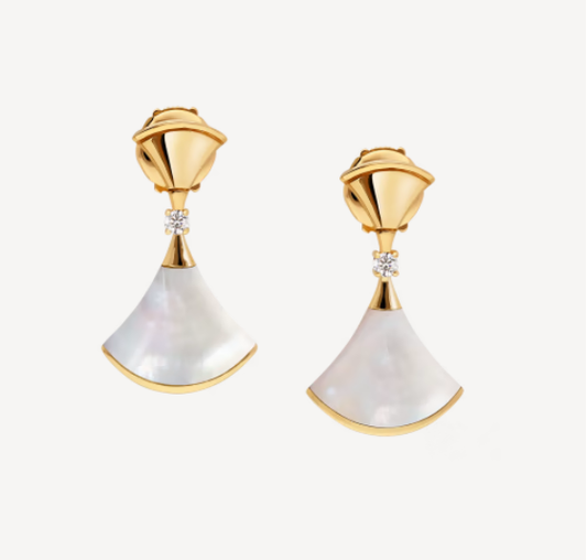 [⭐Glow Muse ]DREAM MOP 1 DIAMOND EARRINGS