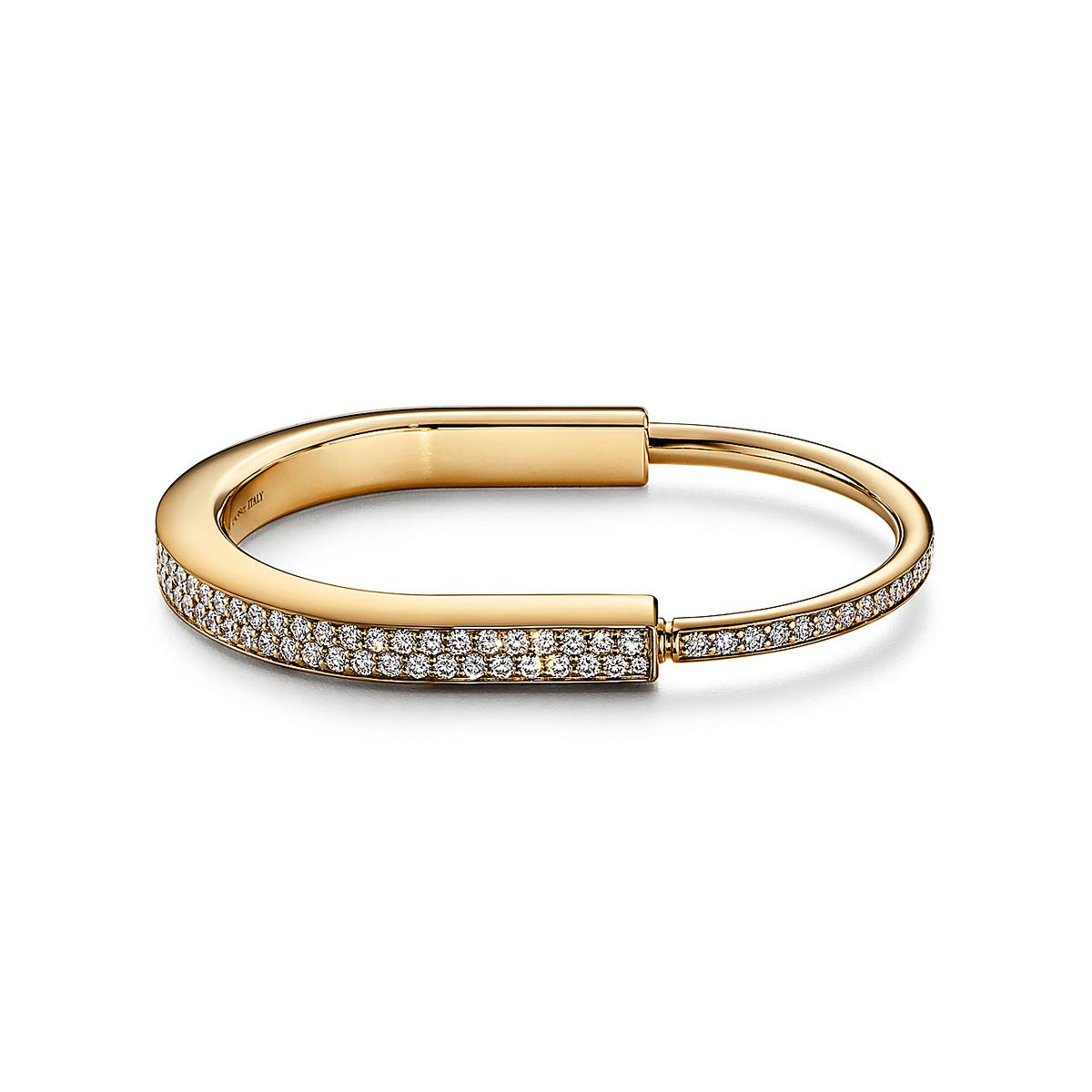 [Glow Muse ]LOCK BRACELET DIAMOND PAVED