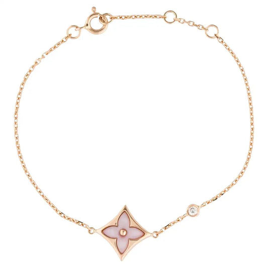 [Glow Muse]BRACELET STAR 1 DIAMANT OR ROSE