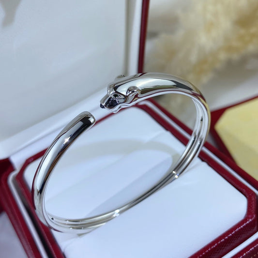 [Glow Muse]BRACELET OUVERT PANTHERE ARGENT